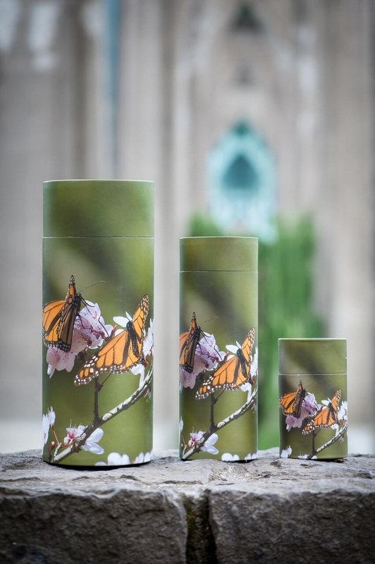 Butterflies Scattering Urn - Medium