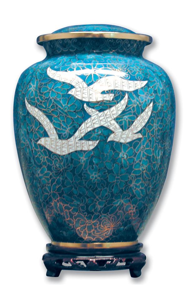Going Home Cloisonne Urn