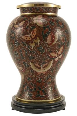 Brown Butterfly Urn