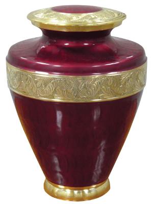 Golden Scarlet Keepsake Urn