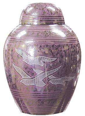 Pink Going Home Birds Infant Urn