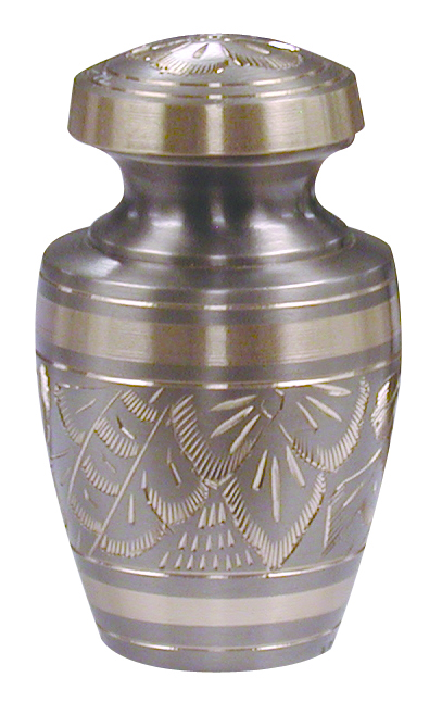 Platinum Engraved Keepsake Urn