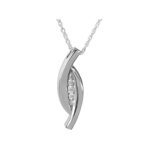 Slider CZ Silver Pendant
