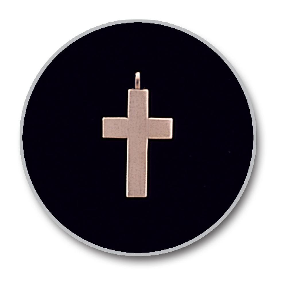 Brass Cross Keepsake Pendant