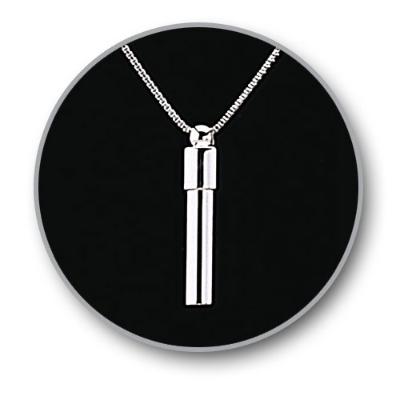 Sterling Silver Cylinder Pendant